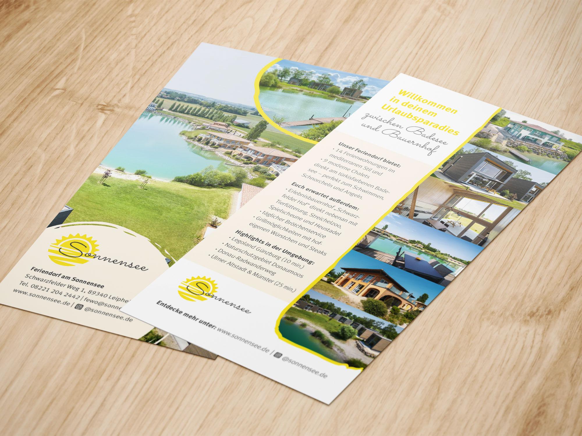 Flyer & Lageplan | Feriendorf Sonnensee